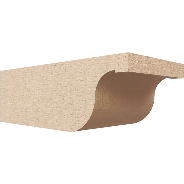 Ekena Millwork 6in. W x 4in. H x 12in. L Del Monte Woodgrain TimberThane Rafter Tail, Primed Tan RFTUR06X04X12DELRCPR - main